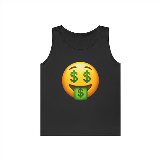 Money Emoji Tank Top for Fun & Relaxation, Gift for Summer, Beachwear, Casual Outfit, Emoji Lover Gift