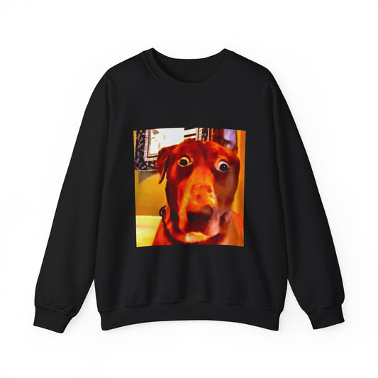 Funny Dog Face Crewneck Sweatshirt - Unisex Heavy Blend