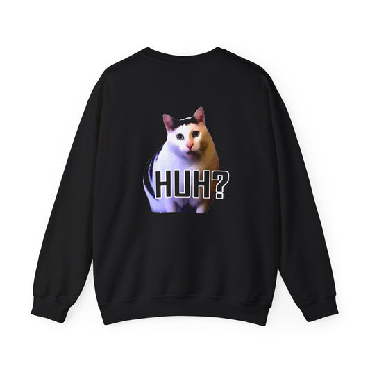 Humorous Cat Crewneck Sweatshirt - Perfect for Pet Lovers
