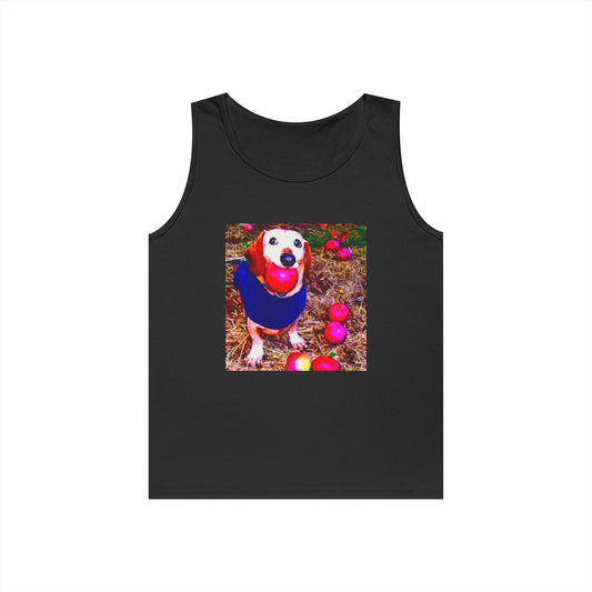Tank Top - Funny Viral Dog with Apple Design