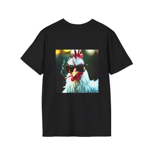 Cool Chicken Graphic T-Shirt, Unisex Funny Shirt, Chicken Lover Gift, Summer Tee, Quirky Animal T-Shirt