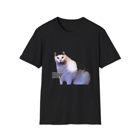 Funny Cat HUH! Unisex Softstyle T-Shirt