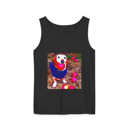 Dog with Ball Photo Tank Top — Cute Beagle Pet Graphic Summer Tee