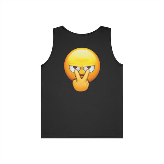 Sassy Emoji Tank Top for Unisex | Funny Summer Apparel, Gift for Friends, Beachwear, Workout Top, Casual T-Shirt Alternative