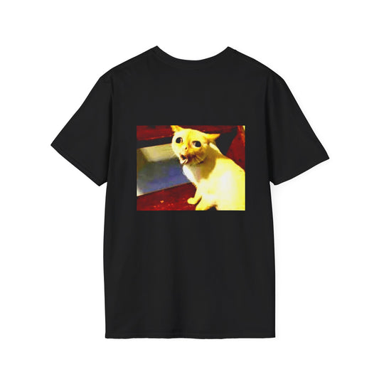Funny Cat Photo Unisex Softstyle T-Shirt
