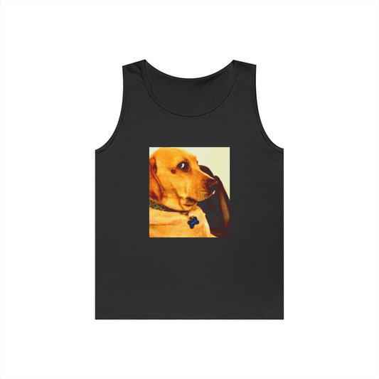 Dog Portrait Tank Top — Funny Side-Eye Beagle Photo Tee