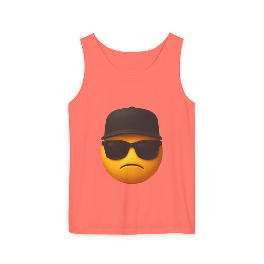 Cool Emoji Unisex Tank Top | Trendy Summer Wear, Casual Fashion, Beach Days, Gift for Friends, Graphic Shirt
