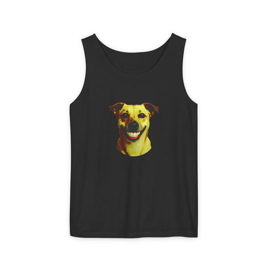 Dog Lover's Unisex Garment-Dyed Tank Top - Cute Pet Apparel, Gift for Dog Owners, Summer Casual Wear, Animal Lover Tee, Unique Dog Shirt