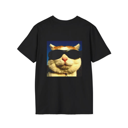 Cool Cat Unisex Softstyle T-Shirt, Funny Cat Tee, Gift for Animal Lovers, Casual Wear, Pet Owner Shirt