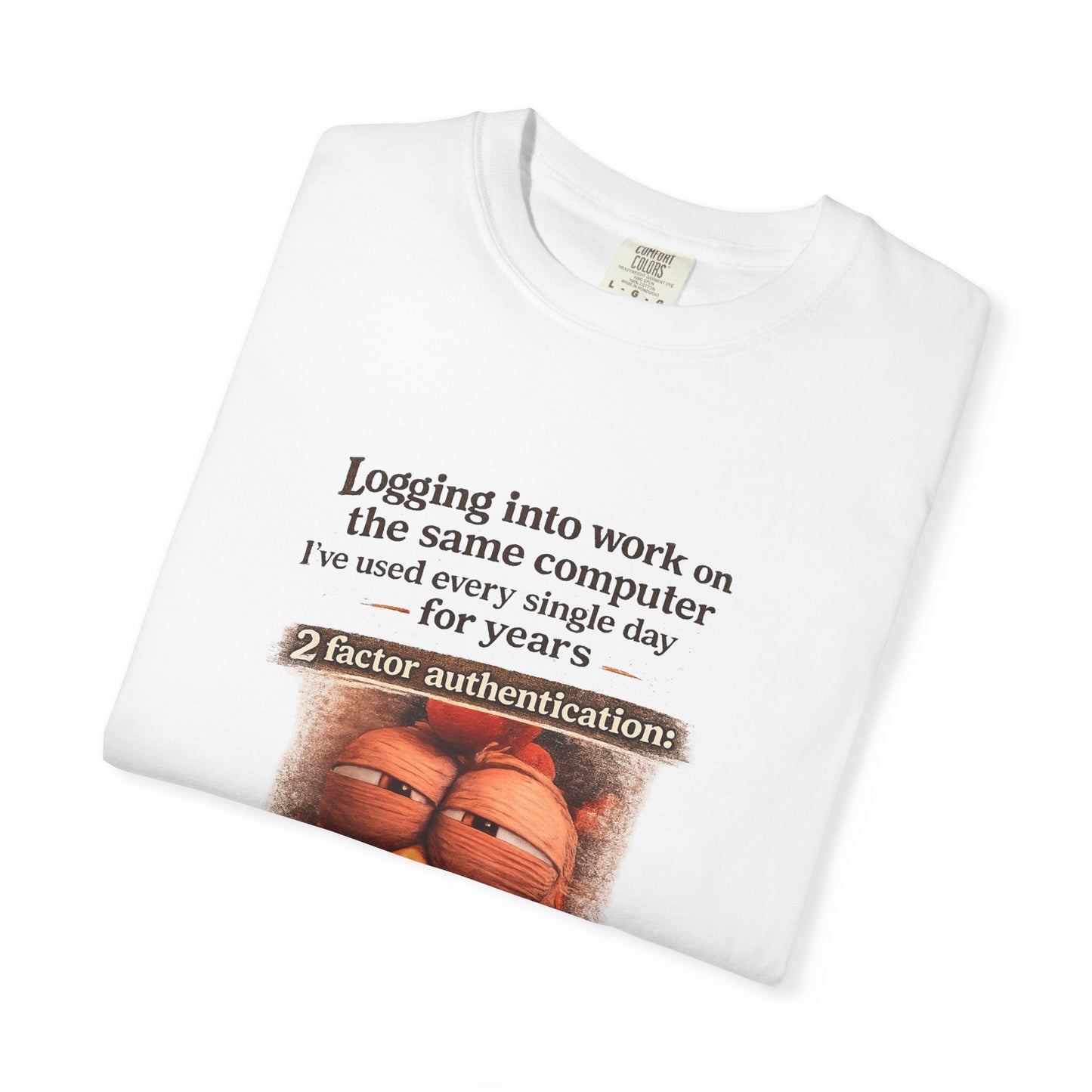 Garfield Meme T‑Shirt — "That's Suspicious" 2FA Funny Cybersecurity Tee