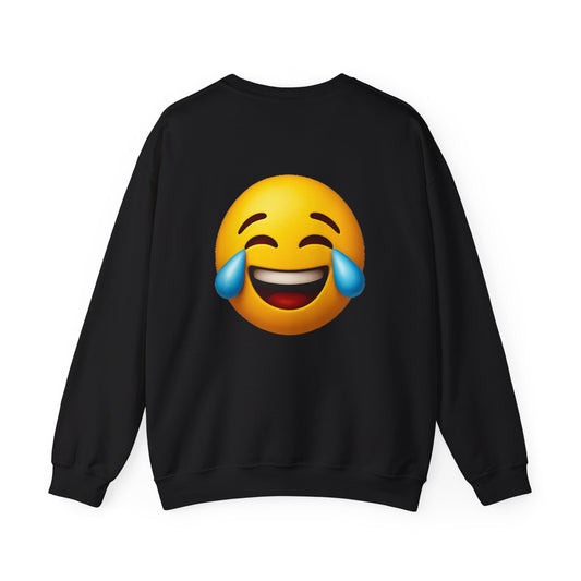 Funny Emoji Sweatshirt, Unisex Crewneck Sweatshirt, Humor Apparel, Gift for Friends, Casual Weekend Wear, Birthday Present