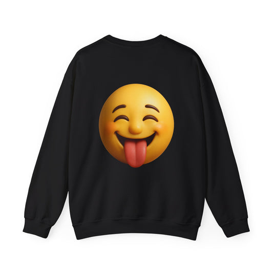 Smiley Face Unisex Crewneck Sweatshirt | Cozy Casual Wear, Gift for Friends, Birthday Sweatshirt, Emojis, Fun Fashion