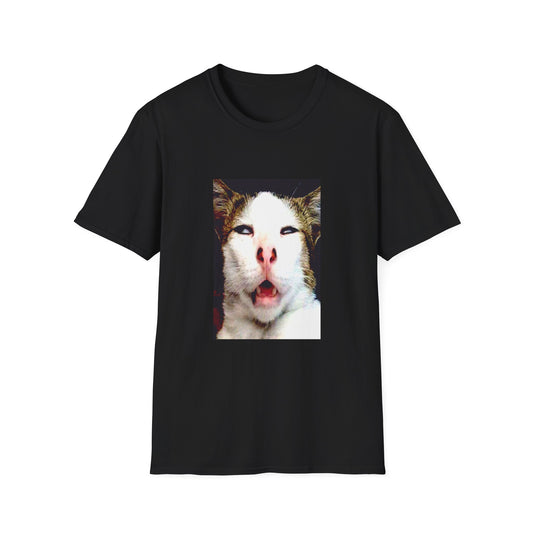 Funny Cat Photo Unisex Softstyle T-Shirt