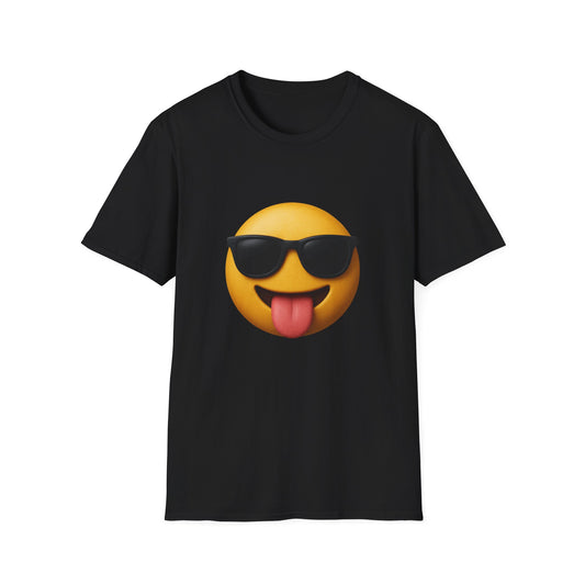 Cool Emoji Unisex Softstyle T-Shirt - Funny Summer Tee, Casual Wear, Gift for Friends, Emoji Lover, Graphic Shirt