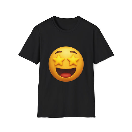 Starry Eyed Emoji Unisex T-Shirt | Perfect for Casual Wear, Gifts, Parties, and Celebrations