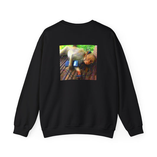 Funny Monkey Music Crewneck Sweatshirt