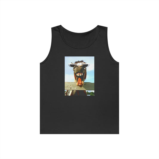 Humorous Farm Animal Tank Top, Fun Summer Apparel, Gift for Animal Lovers, Casual Beachwear, Quirky Everyday Top