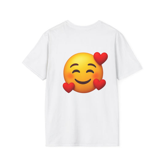 Happy Emoji T-Shirt, Unisex Graphic Tee, Cute Summer Shirt, Gift for Friends, Casual Wear, Emoji Lover Apparel