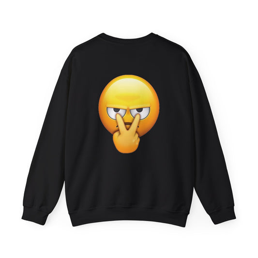 Sassy Emoji Crewneck Sweatshirt, Unisex Sweatshirt, Funny Gift for Her, Casual Wear, Streetwear Style, Comfortable & Stylish